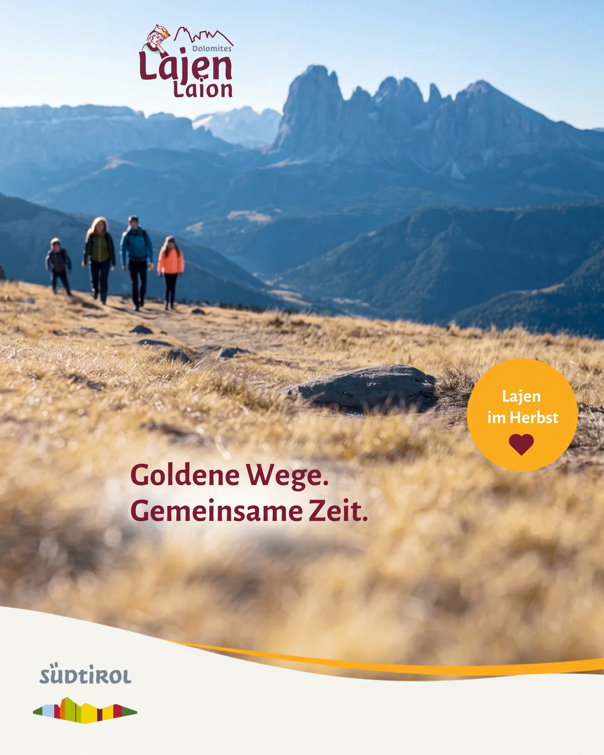 Lajen Creative für Familien im Dolomiten-Herbst